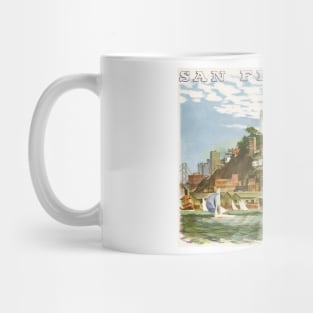 Vintage Travel Poster from San Francisco Mug